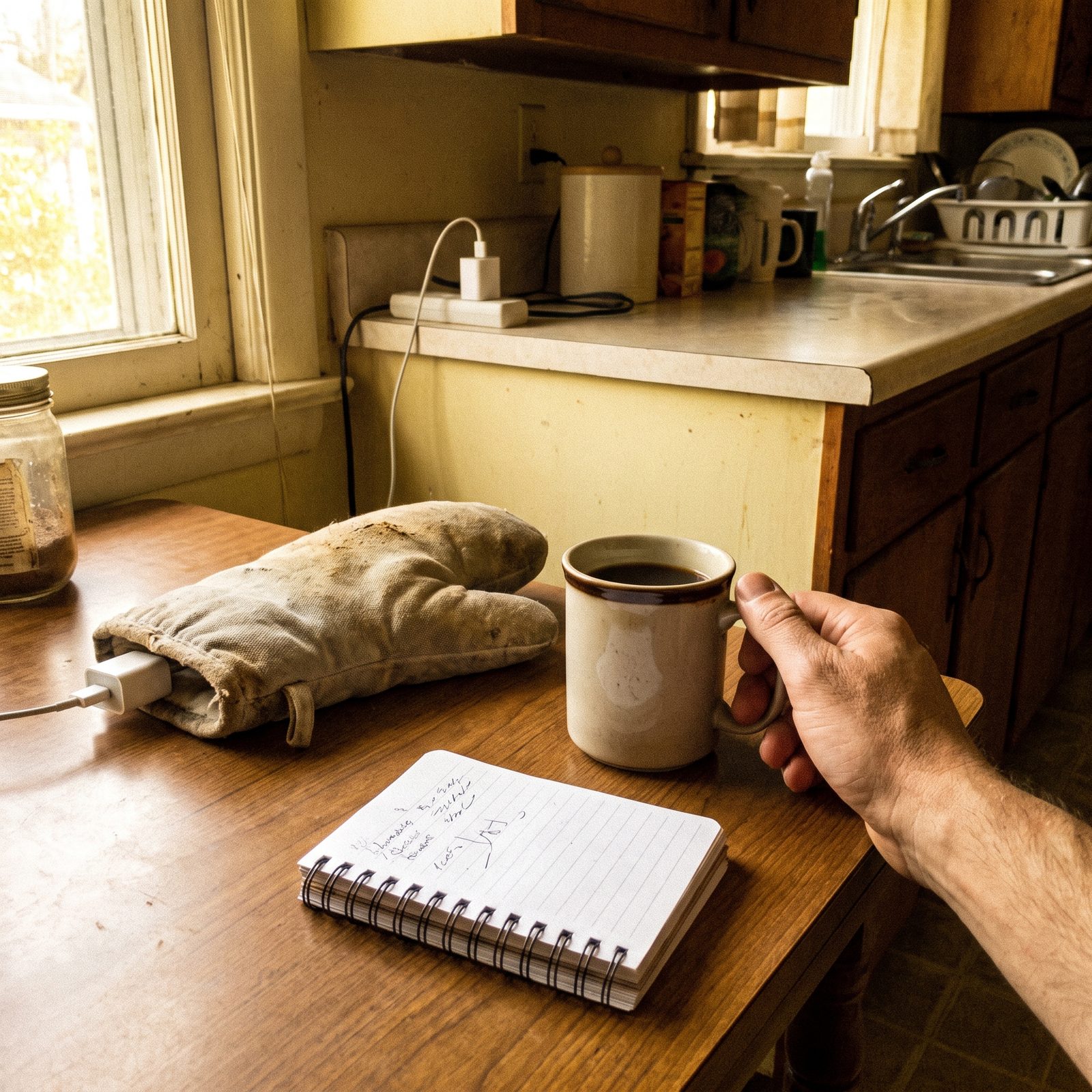 IMG-RA1 notebook beside mug